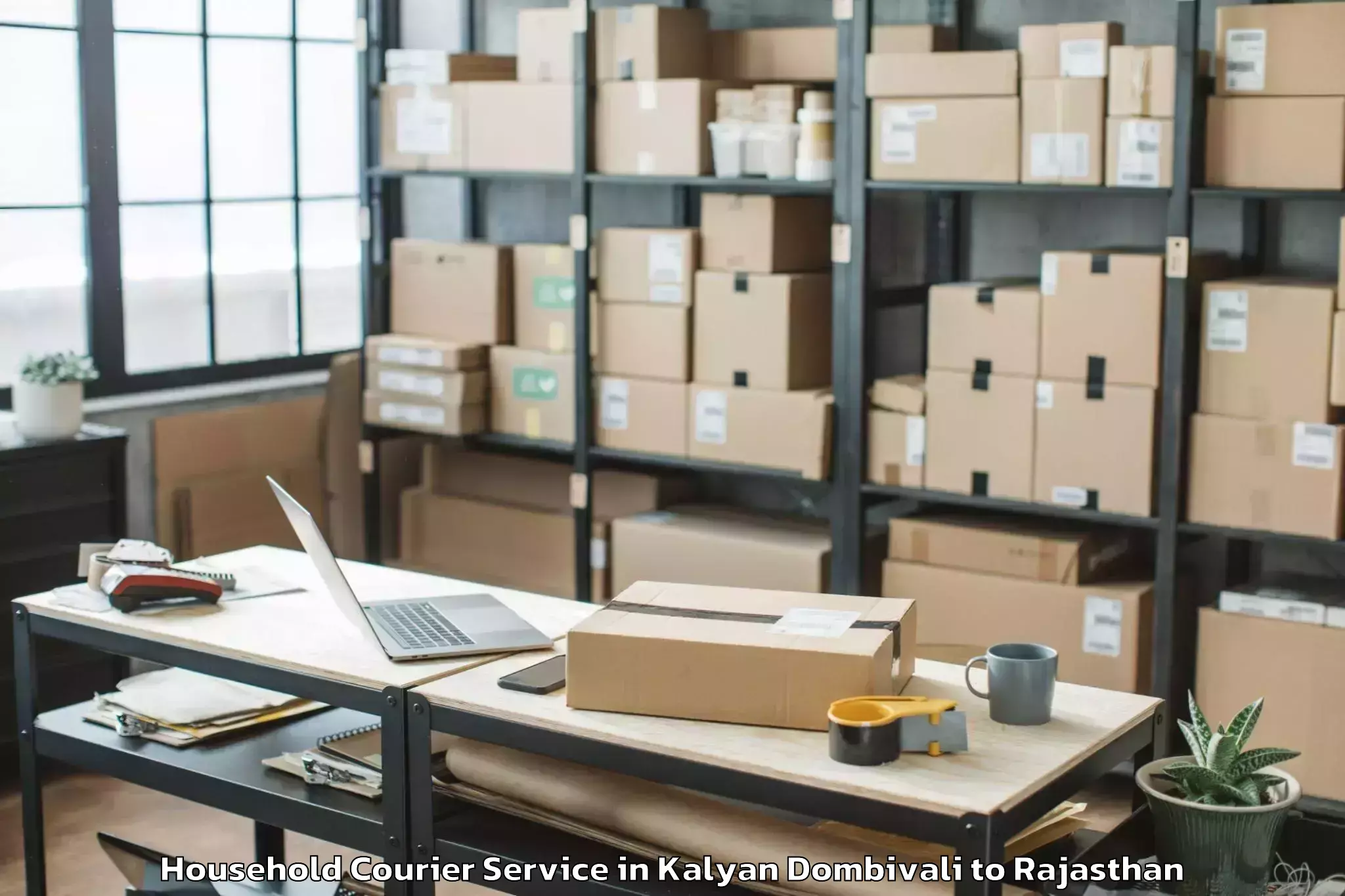 Affordable Kalyan Dombivali to Ratangarh Churu Household Courier